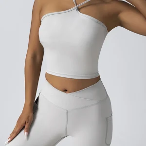 US Local Women's Seamless Solid Color Yoga Set 2 Piece Active Wear