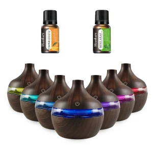 300ml Wood Grain Humidifier & Essential Oil Diffuser